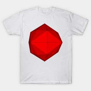 gmtrx red solid lawal disdyakis dodecahedron T-Shirt